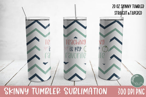 Teacher Skinny Tumbler PNG-Teaching 20 oz Skinny Tumbler PNG Sublimation Linden Valley Designs 