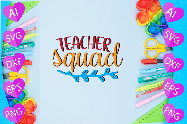 Teacher Squad SVG CraftlabSvg29 