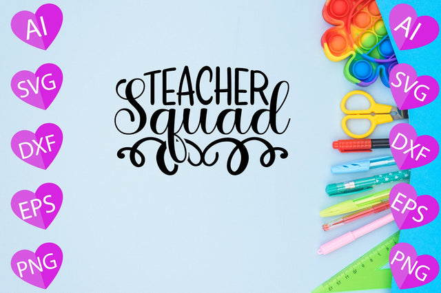 Teacher Squad SVG CraftlabSvg29 