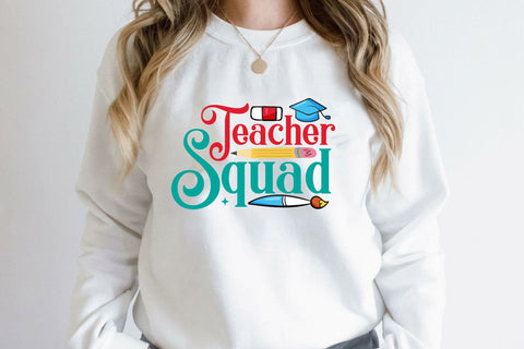 Teacher Squad SVG Cricut Files SVG Rupkotha 