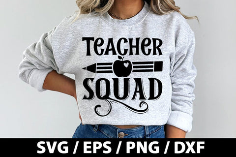 Teacher squad SVG SVG akazaddesign 