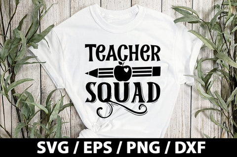 Teacher squad SVG SVG akazaddesign 