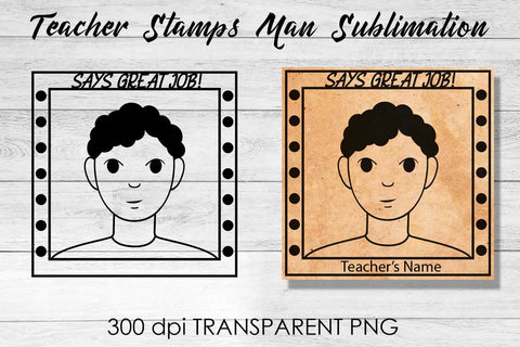 Teacher Stamp Man Sublimation | Teacher Stamp Design | Teacher Design Sublimation Fly Design 