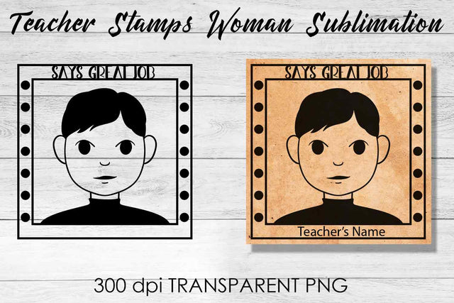 Teacher Stamp Woman Sublimation | Teacher Stamp Design | Teacher Design Sublimation Fly Design 