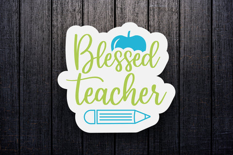 Teacher Sticker Bundle, 25 Designs SVG futivesvg 