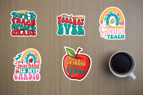 Teacher Sticker Bundle SVG Rupkotha 