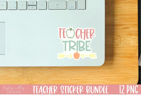 Teacher Sticker Mini Bundle-Funny Teacher PNG Bundle Sublimation Linden Valley Designs 