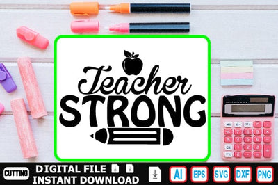 Teacher Strong SVG Craftlabsvg24 