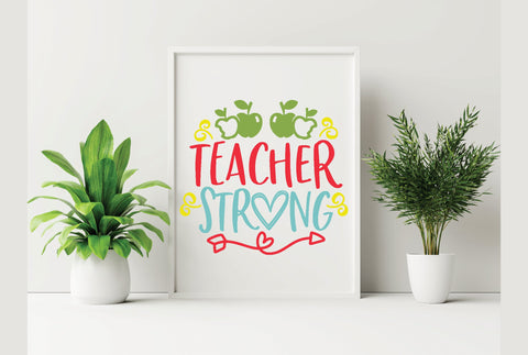Teacher Strong SVG SVG Creativeart88 