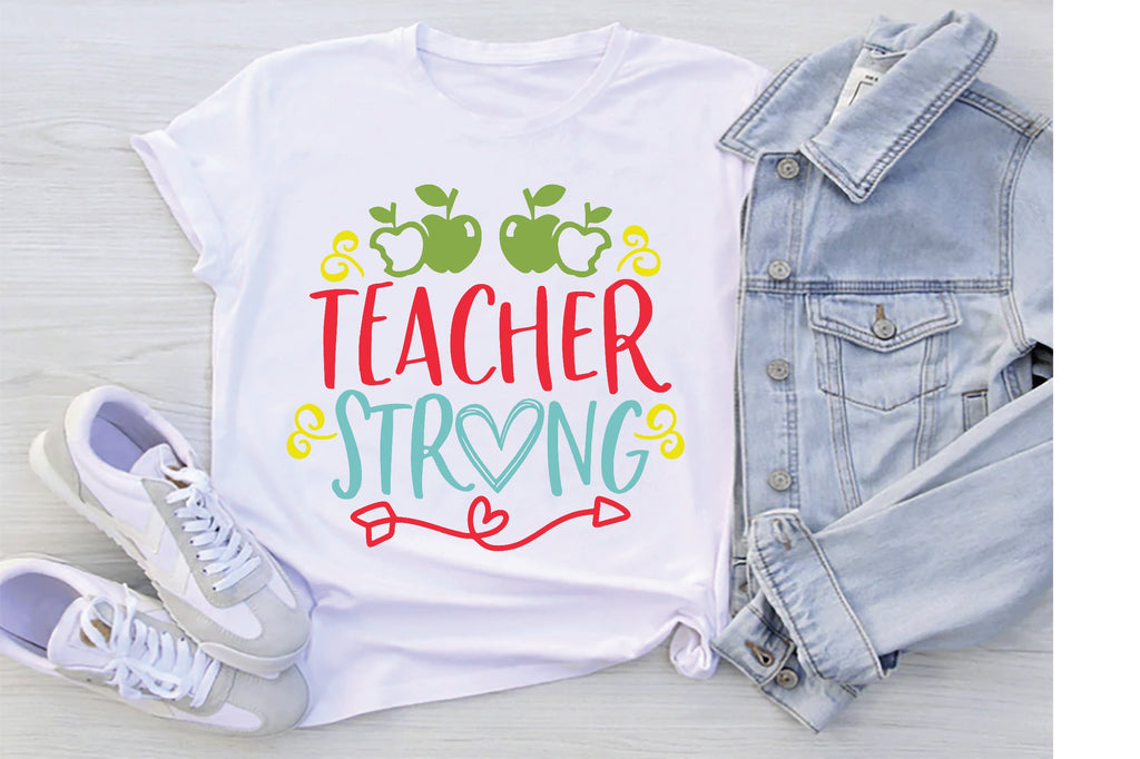 Teacher Strong SVG - So Fontsy