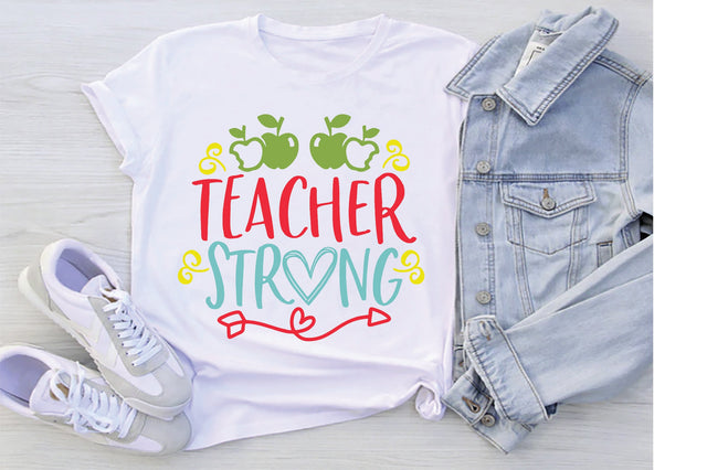 Teacher Strong SVG SVG Creativeart88 