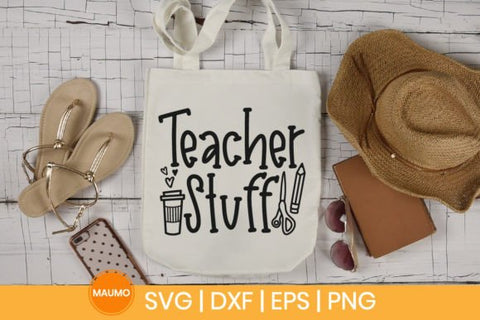 Teacher stuff | Tote bag svg quote SVG Maumo Designs 