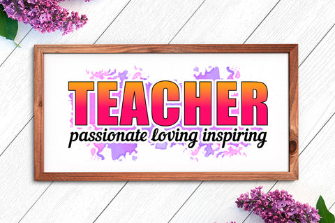 Teacher Sublimation Bundle, 35 PNG Files SVG Shetara Begum 