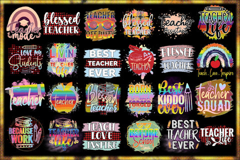 Teacher Sublimation Bundle Sublimation Creativeart88 