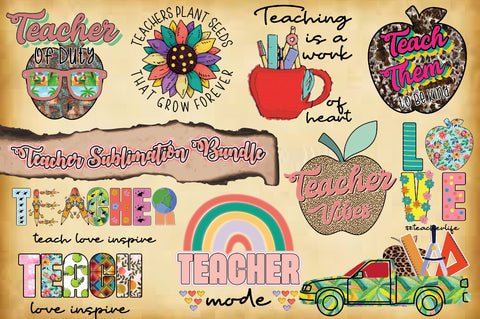 Teacher Sublimation Bundle Sublimation Jagonath Roy 
