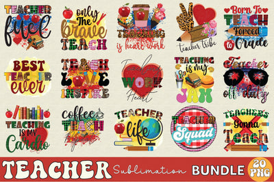 teacher sublimation Bundle Sublimation SVGArt 
