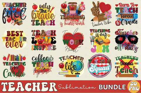 teacher sublimation Bundle Sublimation SVGArt 