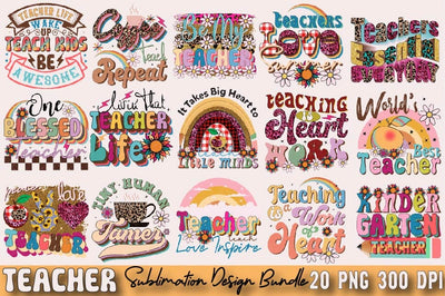 Teacher Sublimation Design Dundle Sublimation SVGArt 
