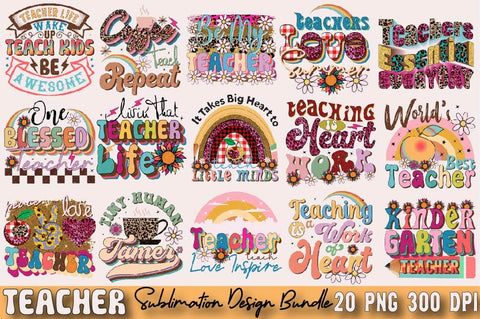 Teacher Sublimation Design Dundle Sublimation SVGArt 