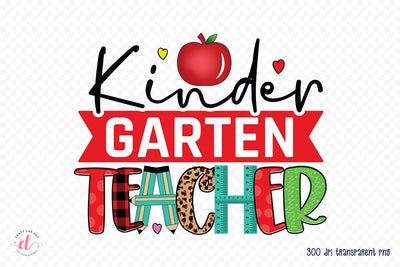 Teacher Sublimation Design - Kinder Garten Teacher Sublimation CraftLabSVG 