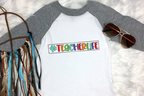 Teacher Sublimation Design - Teacher Life PNG Sublimation CraftLabSVG 