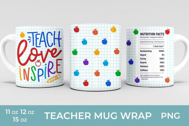 Teacher sublimation mug design Sublimation KMarinaDesign 