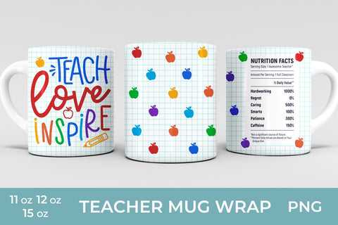 Teacher sublimation mug design Sublimation KMarinaDesign 