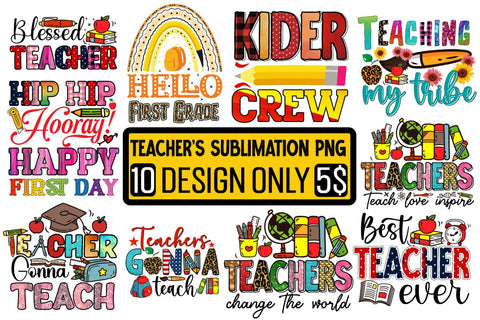 Teacher Sublimation PNG Design Bundle Sublimation Insomnia Std 