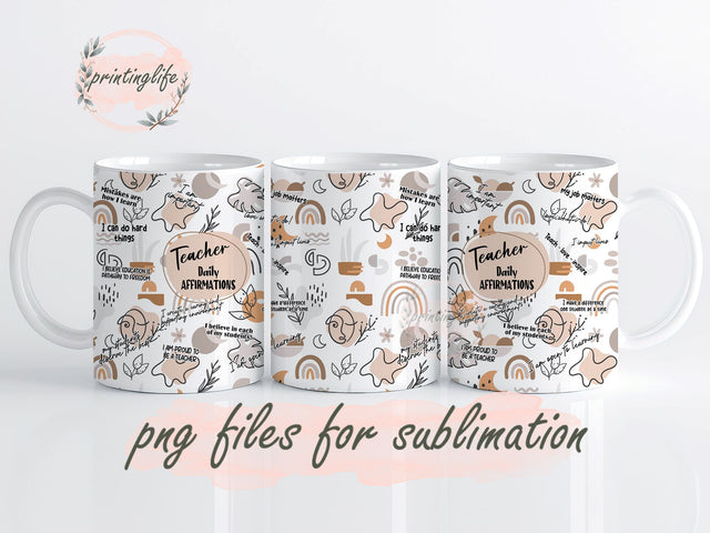 Teacher sublimation png, teacher sublimation designs, teacher mug sublimation Sublimation PrintingLife 