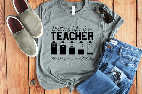 Teacher SVG, Battery Life of a Teacher SVG CraftLabSVG 