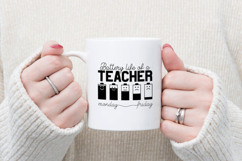 Teacher SVG, Battery Life of a Teacher SVG CraftLabSVG 