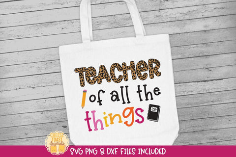 Teacher SVG Bundle | 10 Leopard Print Designs SVG Cheese Toast Digitals 