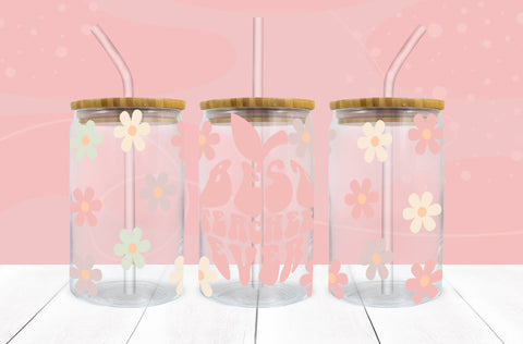 Teacher SVG Bundle 16 oz Libbey Glass Can Wrap PNG SVG Freeling Design House 