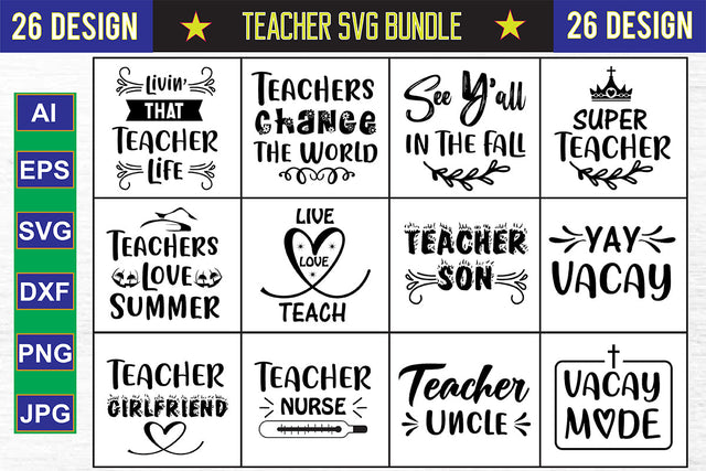 Teacher SVG Bundle File SVG nirmal108roy 