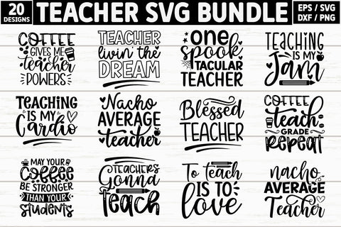 Teacher SVG Bundle SVG akazaddesign 