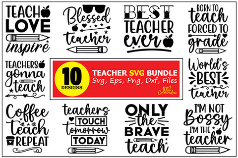 Teacher svg bundle SVG buydesign 