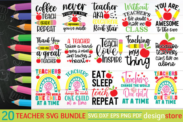 Teacher Svg Bundle SVG designstore 