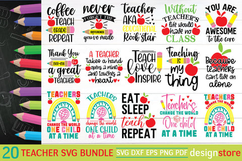 Teacher Svg Bundle SVG designstore 