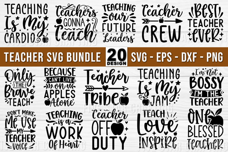 Teacher SVG bundle SVG FiveStarCrafting 