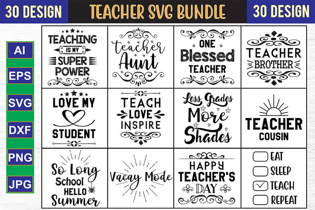 Teacher SVG Bundle SVG nirmal108roy 