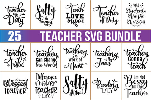 Teacher SVG Bundle SVG nirmal108roy 