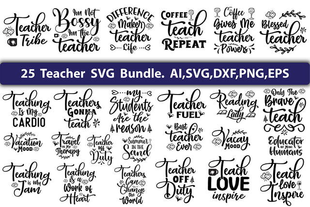 Teacher SVG Bundle SVG nirmal108roy 