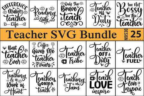 Teacher SVG Bundle SVG nirmal108roy 