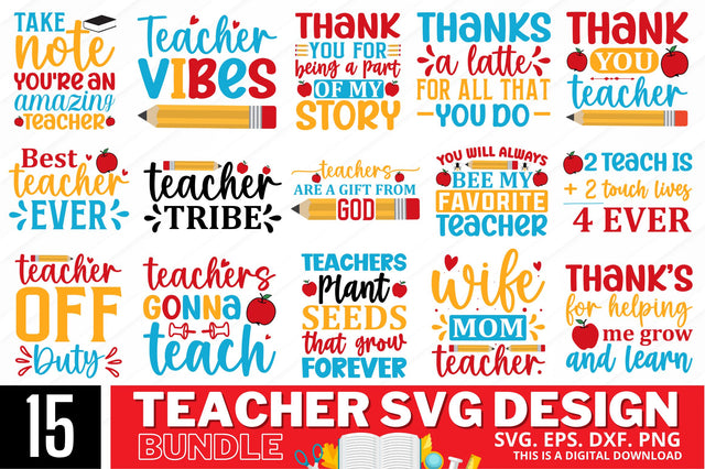 Teacher Svg Bundle SVG Regulrcrative 