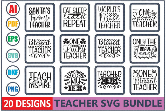 Teacher SVG Bundle SVG Shahin alam 