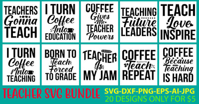 Teacher SVG Bundle SVG Syaman 
