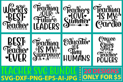 Teacher Svg Bundle SVG Syaman 