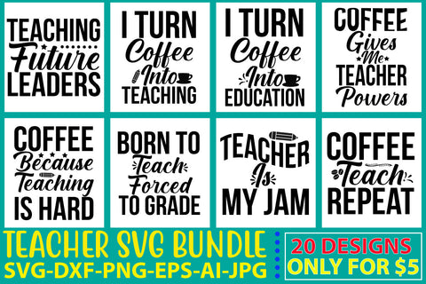 Teacher SVG Bundle SVG Syaman 