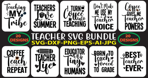 Teacher SVG Bundle SVG Syaman 