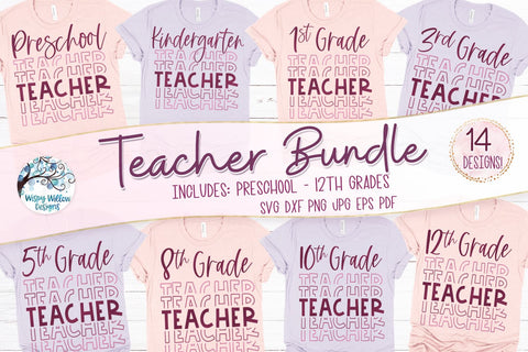 Teacher SVG Bundle SVG Wispy Willow Designs 